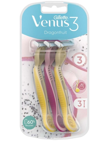 Gillette Maquinilla Desechable Venus3 Dragon 3Ud