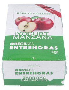 Obegrass Barritas Entrehoras Yogurt Y Manzana 30G