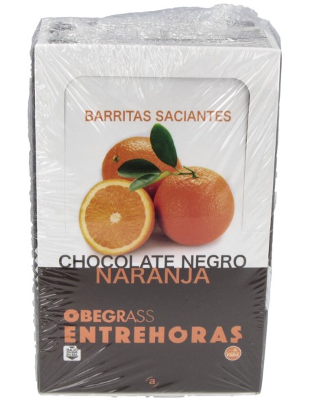 Obegrass Barritas Entrehoras Chocolate Negro Y Naranja 20Uds