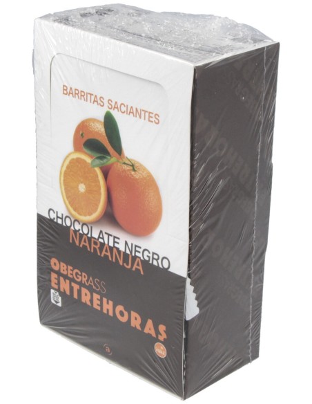 Obegrass Barritas Entrehoras Chocolate Negro Y Naranja 20Uds
