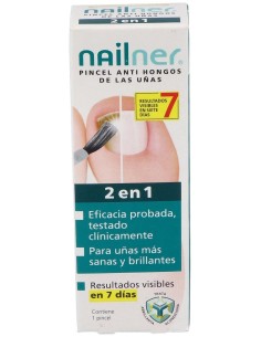 Nailner Pincel 2 En 1 Antihongos 5Ml.