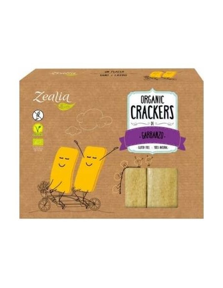 Zealia Crackers Garbanzos Sin Gluten Bio 120G