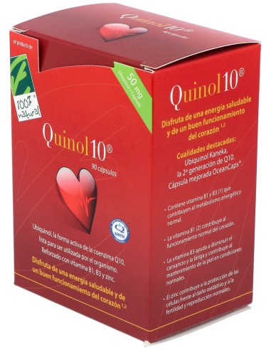 100% Natural Quinol 10 90Cápsulas De 100Mg De...
