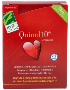 100% Natural Quinol 10 30 Cápsulas