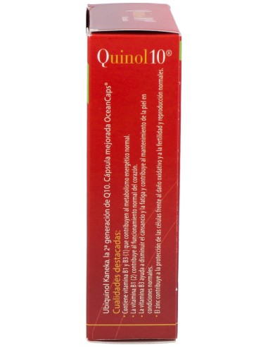 100% Natural Quinol 10 30 Cápsulas
