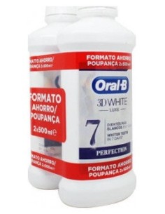 Oral-B Enjuague Bucal 3D White Luxe Brillo Seductor 2X500Ml