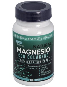 Msi Bienestar Magnesio Natural Con Colágeno 60Cáps