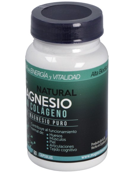 Msi Bienestar Magnesio Natural Con Colágeno 60Cáps