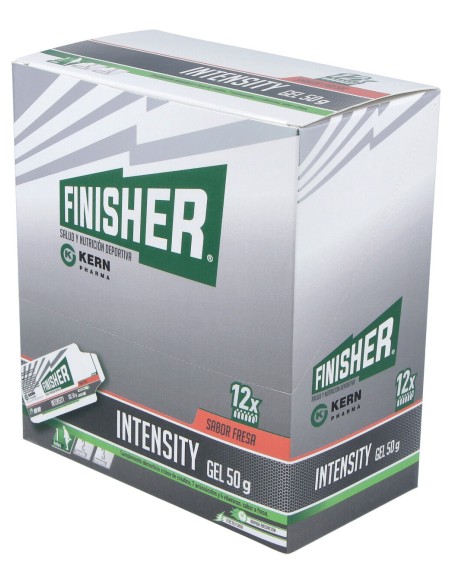 Finisher® Intensity Gel Energético Sabor Fresa 12 Sobres De 50G