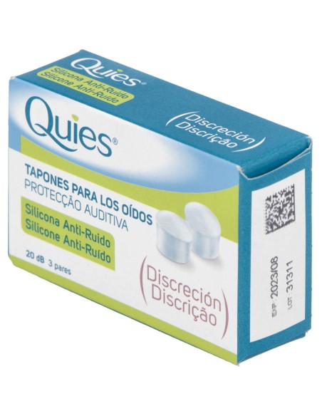 Tapones Antiruido Silicona 6Ud. Quies