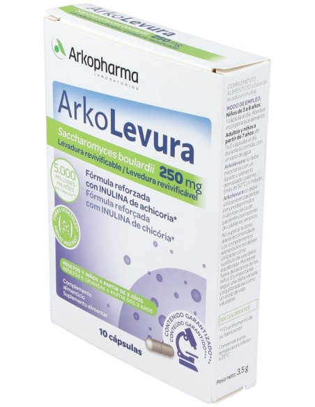 Arkolevura Saccharomyces Boulardii 250Mg 10 Capsulas