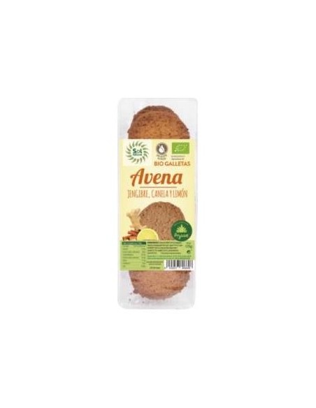 Galletas De Avena Jengibre Canela Limon 175Gr. Bio