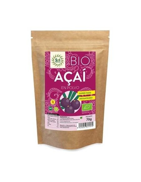 Solnatural Acai Polvo Bio S/G Vegano 70G