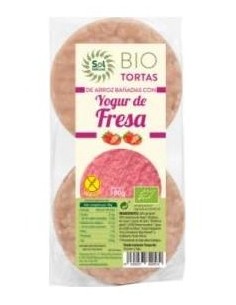 Tortas De Arroz Con Yogur De Fresa 100Gr. Bio