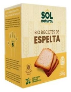 Sol Natural Biscotes De Espelta Bio 270G