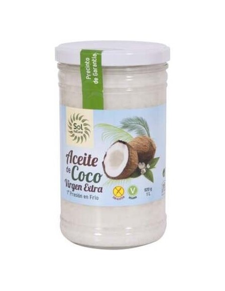 Solnatural Aceite De Coco Vírgen Extra Bio 1L