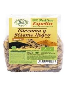 Solnatural Palitos Espelta Curcuma Sesamo 150G