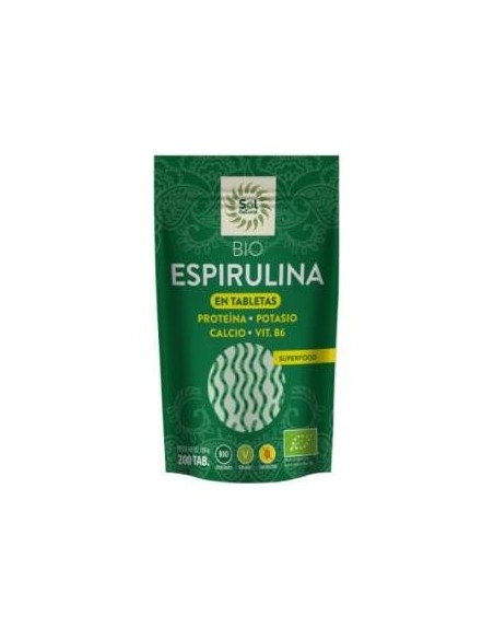 Solnatural Espirulina 200Tabs