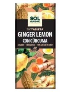 Sol Natural Tableta Chocolate Jengibre Limon Y Curcuma...