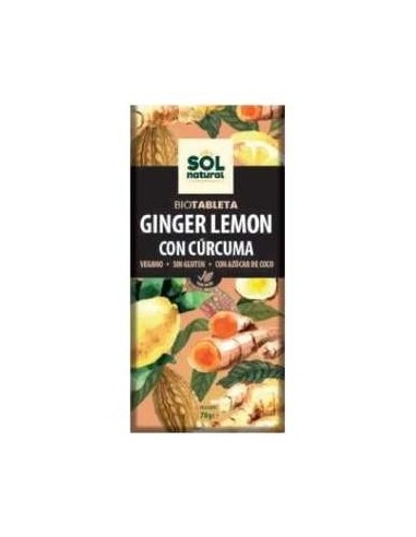 Sol Natural Tableta Chocolate Jengibre Limon Y...