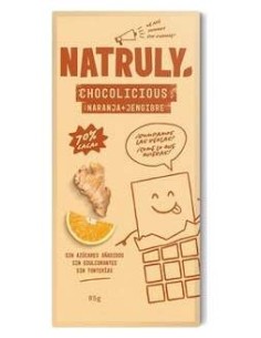 Natruly Tableta De Chocolate Con Naranja Y Jengibre 70% 85G