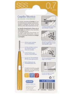 Oratek Cepillo Interdental Retractil 0,7 Mm Blister 8...