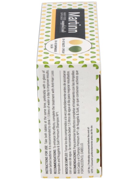 Martinn Hair Food 60Comp. 30Verdes+30Naranjas