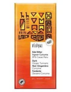 Chocolate Negro Superior 89% Peru Jengibre Curcuma