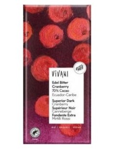 Chocolate Negro Superior 70% Arandanos 100Gr Vegan