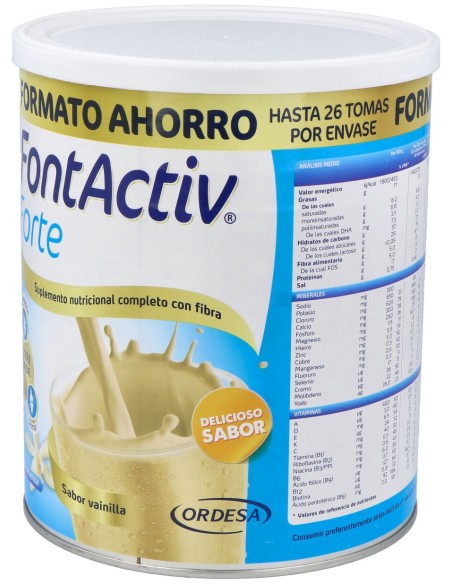 Ordesa Fontactiv Forte Sabor Vainilla 800G
