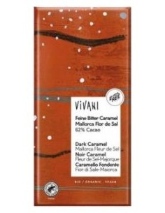 Vivani Chocolate Negro Caramelo Flor De Sal 62% 80G