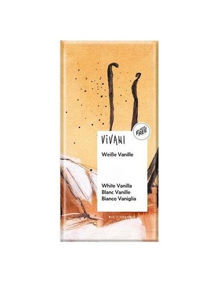Vivani Chocolate Blanco Con Vainilla Bourbon Bio 80G