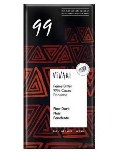 Chocolate Negro 99% Panama Azucar Coco 80Gr. Vegan