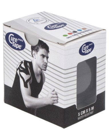 Cure Tape Sports Vendaje Negro Neuromuscular...