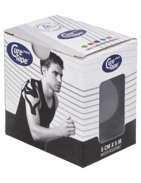 Cure Tape Sports Vendaje Negro Neuromuscular 5Cmx5M 1Ud