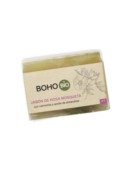 Boho Jabon Rosa Mosqueta Camomila Almendras Bio 100G