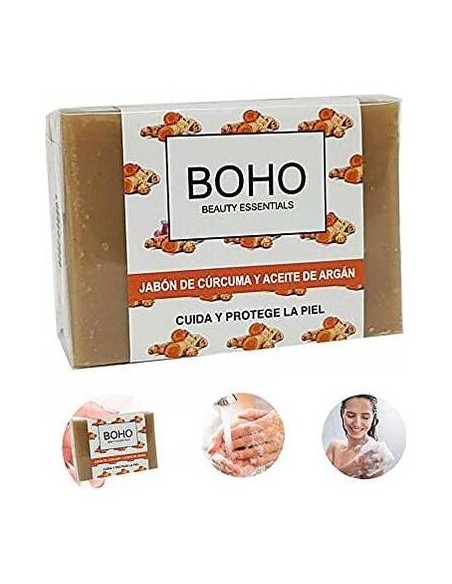 Boho Jabón Curcuma Y Aceite De Argán 100G
