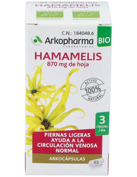 Arkocapsulas Hamamelis 48 Caps