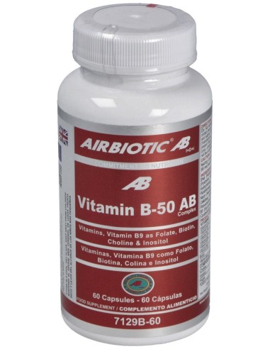 Airbiotic Vit B-50 Ab Complex 60 Cápsulas