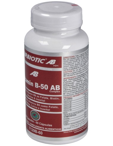 Airbiotic Vit B-50 Ab Complex 60 Cápsulas
