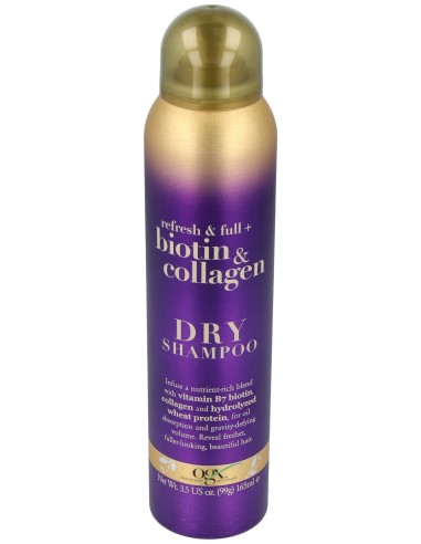 Ogx Champú Seco Biotina Colágeno 165Ml