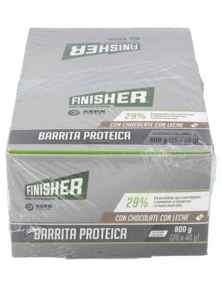 Finisher Barritas Proteicas Chocolate Con Leche 20 Uds