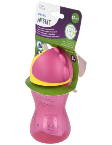 Vaso Con Pajita 300Ml. Rosa Scf798/02