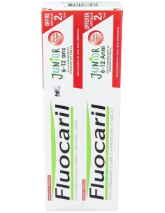 Fluocaril Duplo Pasta Junior Sabor Frutos Rojos 2X75Ml