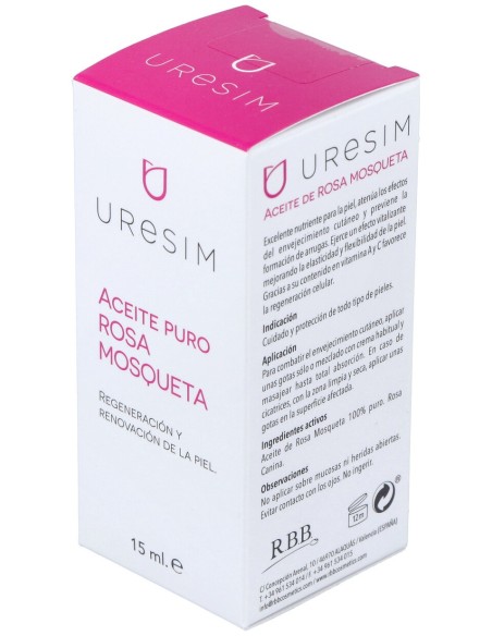 Uresim Aceite Rosa Mosqueta Puro 100% 15Ml.