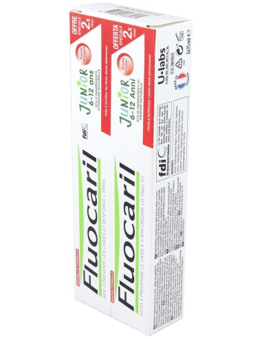 Fluocaril Duplo Pasta Junior Sabor Frutos Rojos...