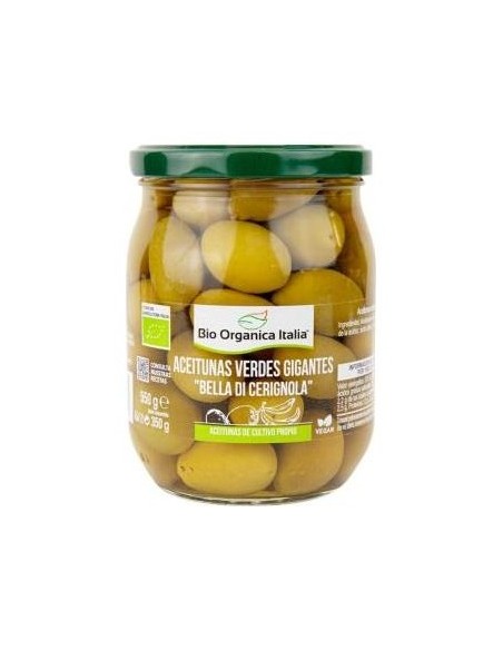 Aceituna Verde Gigante 550Gr. Bio
