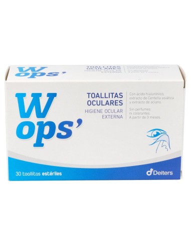 Wops 30 Toallitas Oculares Esteriles