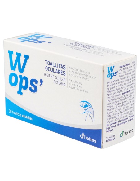 Wops 30 Toallitas Oculares Esteriles