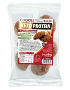 Bestdiet Cookies Pepitas De Chocolate Keto 6Uds